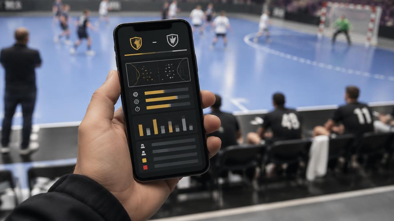 Telefono ekranas su Coach Lucas match brief (vėliau tikras screenshot)